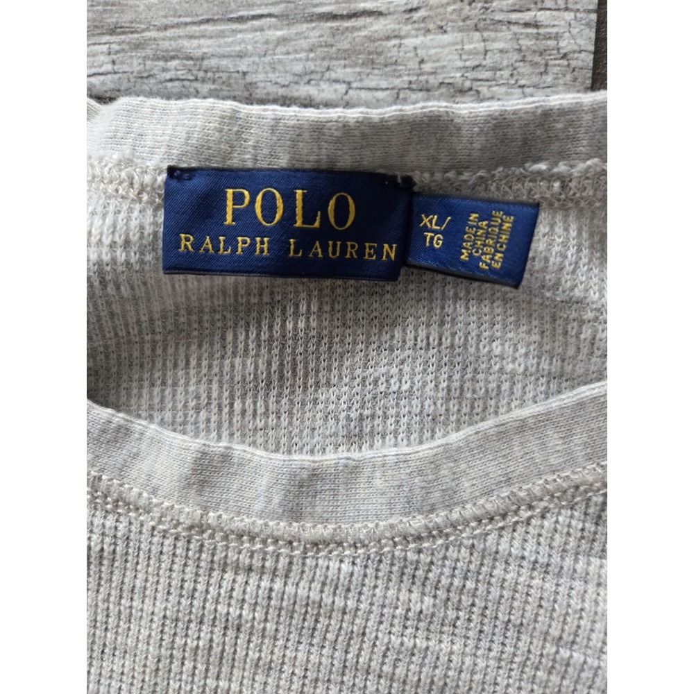 Polo Ralph Lauren Ribbed Thermal Maxi Tank Dress Heather Gray XL Cotton Coastal - Picture 6 of 7